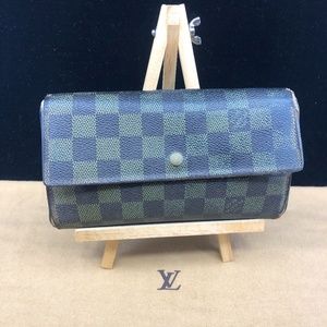 LV970 Dameir Ebene Trifold Wallet